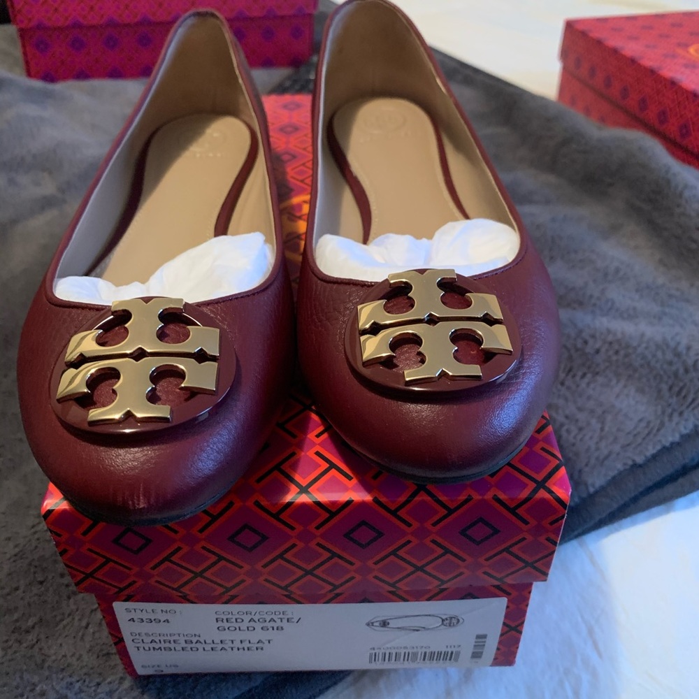 Tory Burch Claire Ballet Flats Size 9 NWT